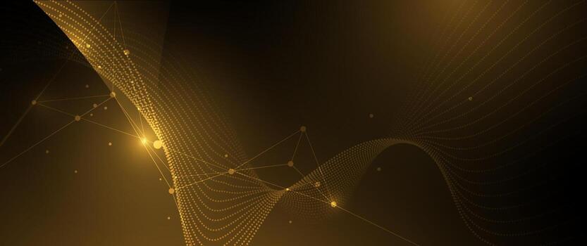 Gold Background, Modern futuristic design for background. Digital datum, high tech, technology concept vector