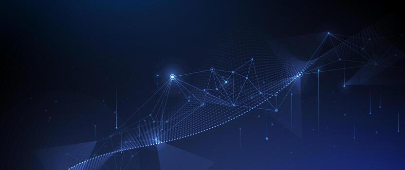 digital dato, molécula antecedentes. grande datos, de alta tecnología tecnología, ligero línea diseño. ilustración moderno red dato sistema, ciber espacio, comunicación Internet, futurista conexión concepto vector