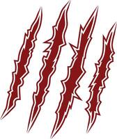 Mark of animal claws vector