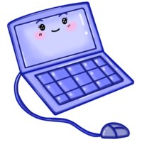 Cartoon drawing of laptop png