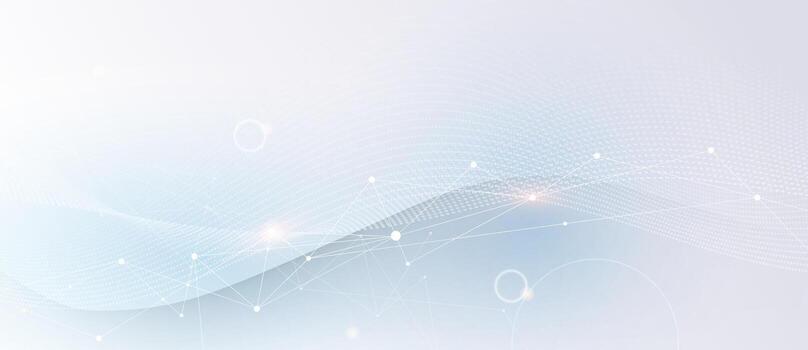 Molecular plexus line and cyberspace. Geometric line, dot on white background. Modern digital technology design for data, science, futuristic background vector