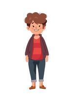 cute boy or man illustration vector