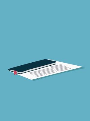 stylish of notebook and documents