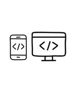 code development, software programming vector