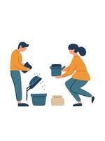 cleaning the room vector