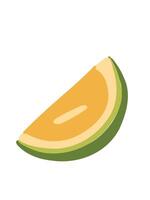 Lime slice on white background vector