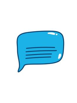 chat bubble affection vector