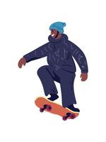 cool skater character vector