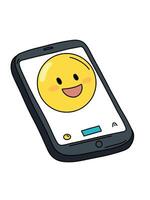 digital smile icon vector