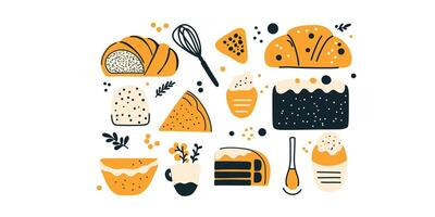 art cooking icons vector