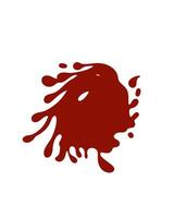 Burgundy or dark red blot or splash on a white background vector