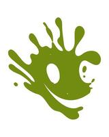green blot art vector