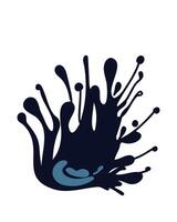 Blue blot or splash on a white background vector