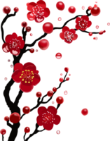 The vibrant crimson petals, adorned with delicate white accents, suggest a powerful bloom bringing forth new beginnings and hope. png