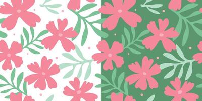 Seamless pattern with abstract floral print. graphics. vector