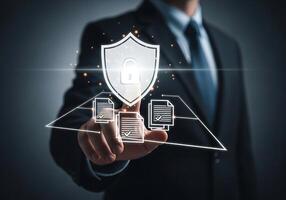 Protecting sensitive business information through digital security protocols photo