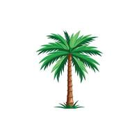 tropical serenidad mínimo palma árbol ilustración diseño vector