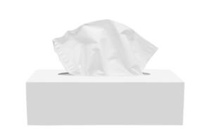 Paper napkins in a box photo
