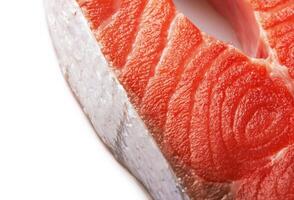 Piece of salmon photo