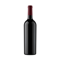 Elegant bottle of red wine isolated offering a luxurious and sophisticated visual statement png