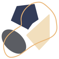 a blue and yellow geometric shape with a chain png