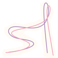 a pink and purple letter a on a white background png