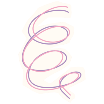 uma Rosa e roxa carta e com uma curvado linha png