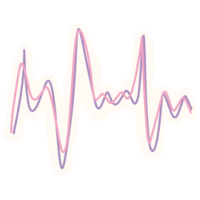 a heartbeat line on a transparent background png