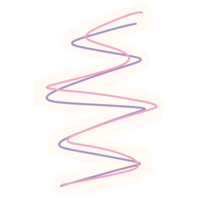 a pink and purple line drawing on a transparent background png