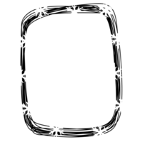 a square frame with snowflakes on it png