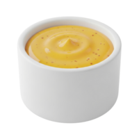 Bowl of Yellow Mustard Dipping Sauce png