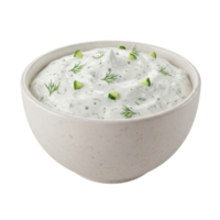 Fresh Tzatziki Sauce with Cucumber and Dill png