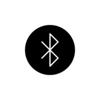 Mobile Device Bluetooth Solid Icon Element vector