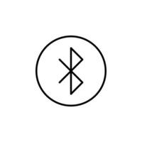 Mobile Device Bluetooth Line Icon Element vector