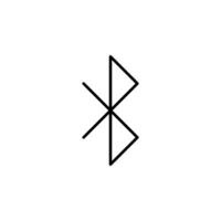 Signal Transfer Bluetooth Line Icon for UI vector