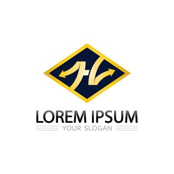 Flat Minimal Arrow Logo Icon for Navigation, Map, and Mobile Interface vector