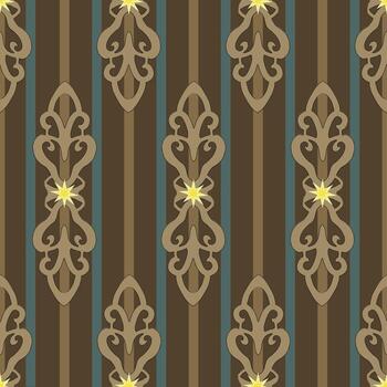 clásico a rayas patrón, sutilmente adornado en un oscuro antecedentes. sencillo aún elegante. coordenadas con otro patrones en el festivo invierno recopilación. vector