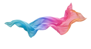 rainbow flying cloth png
