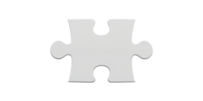 Puzzle Piece. Symbol Of Problem Solving And Teamwork Isolated On Transparent Background png