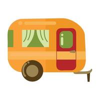Camping trailer icon clipart avatar logotype isolated illustration vector