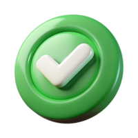 Green check mark icon stands out, representing approval and positive confirmation. png