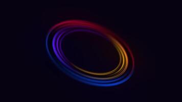 THE END TITLE WITH GLOWING CIRCLE BACKGROUND video