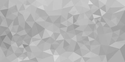 A grayscale abstract low poly background made of geometric triangular shapes, creating a faceted and modern 3D texture effect. vector