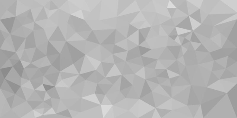 A grayscale abstract low poly background made of geometric triangular shapes, creating a faceted and modern 3D texture effect.