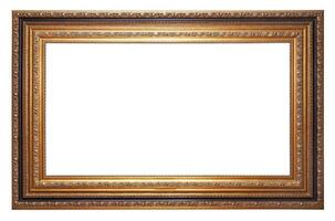 Gold old picture frame photo