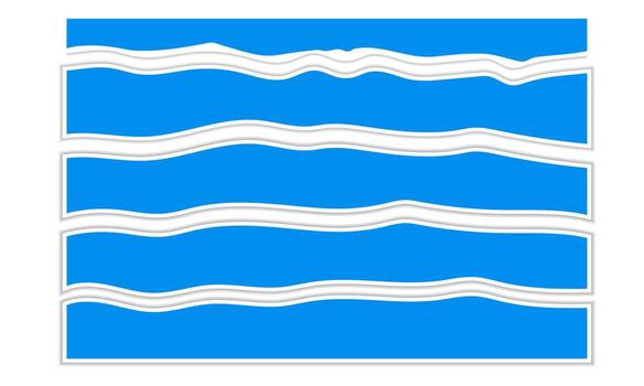 Various patterned paper cut shapes. Good for use in print and flyer designs vector