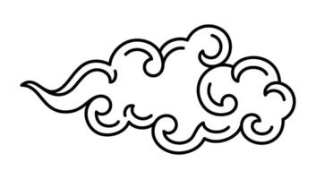 orient cloud traditional icon symbol vector
