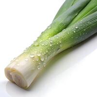 Washed Vegetable Angled Front View Photo on White Background