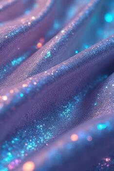 Shimmering Fabric Swirls photo
