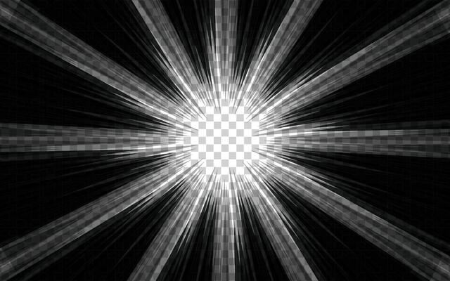 Comic and manga speed line background. Superhero action, explosion background